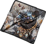 Lunaversoul Dusk's Crystal Guardian Extra Large Silk Scarf