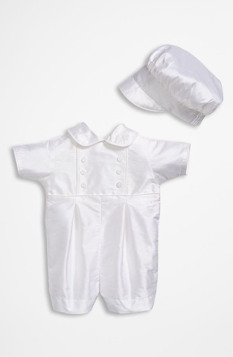 Little Things Mean a Lot Dupioni Romper, Main, color, White