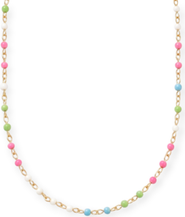 CUFFED BY NANO dainty colorful enamel 14k gold filled necklace