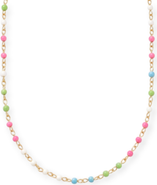 CUFFED BY NANO dainty colorful enamel 14k gold filled necklace