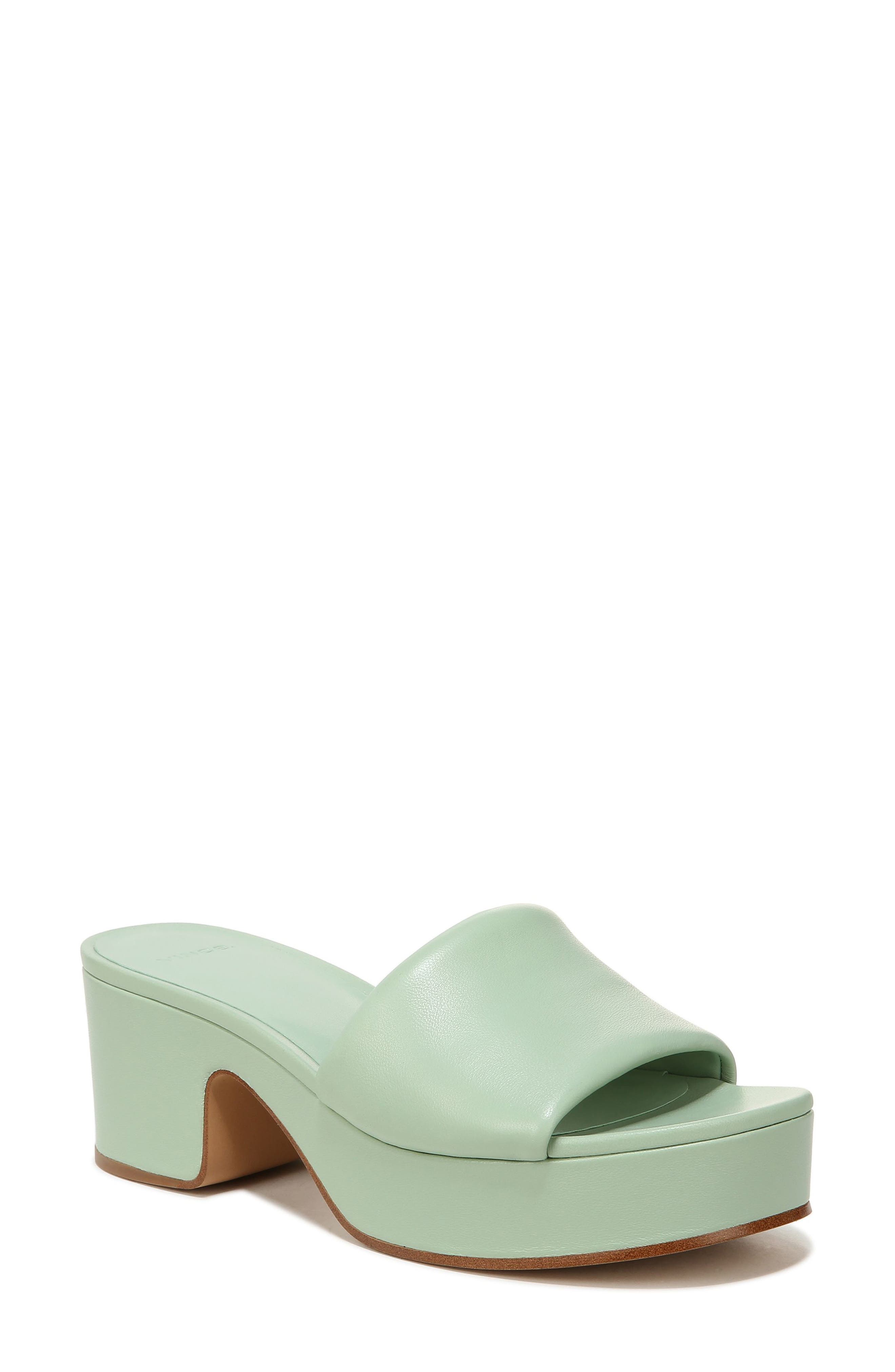 Margo Platform Sandal, Main, color, DEW GREEN