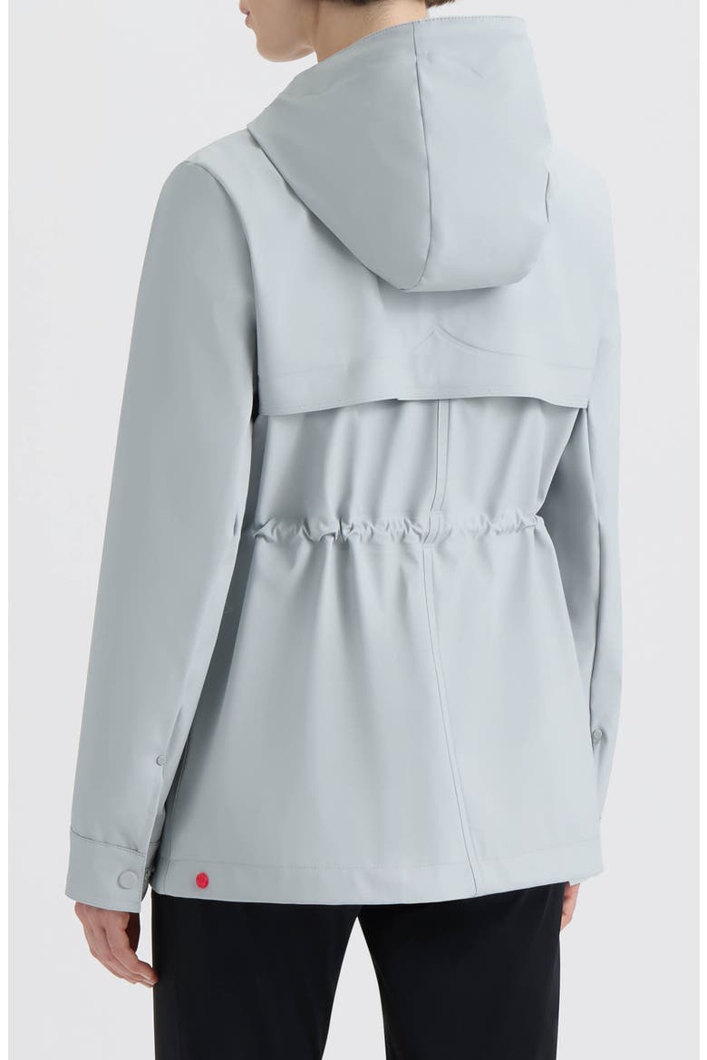 Abbey Short Rubberized Rain Jacket, Alternate, color, SILVER GREY