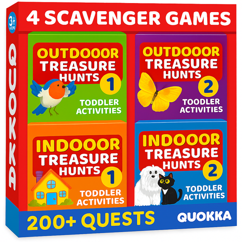 Scavenger Hunt Activity Cards Set for Toddlers