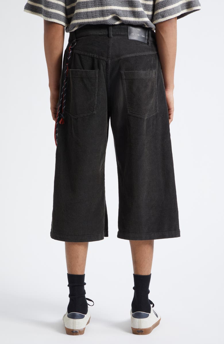 SONG FOR THE MUTE Long Corduroy Shorts, Alternate, color, Petrol Fade Out