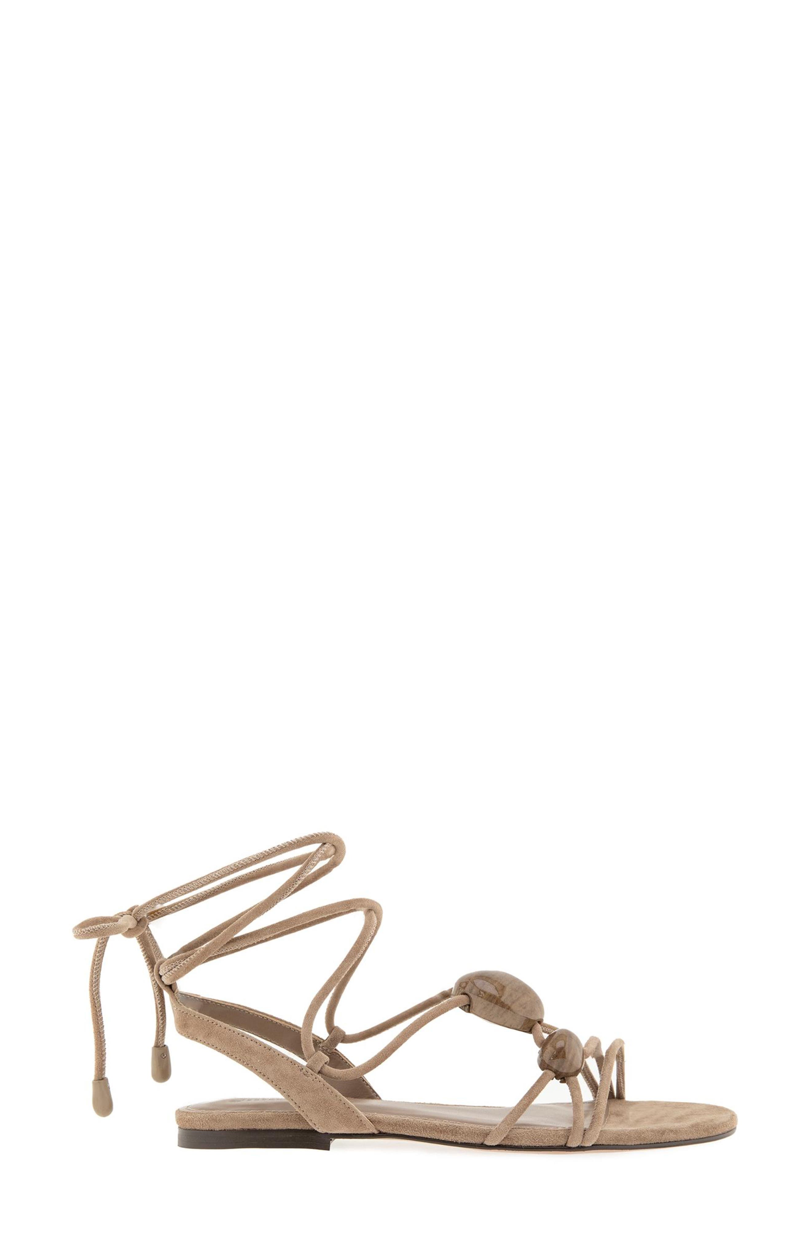 Rebecca Minkoff Anaya Ankle Tie Sandal, Alternate, color, Porcini