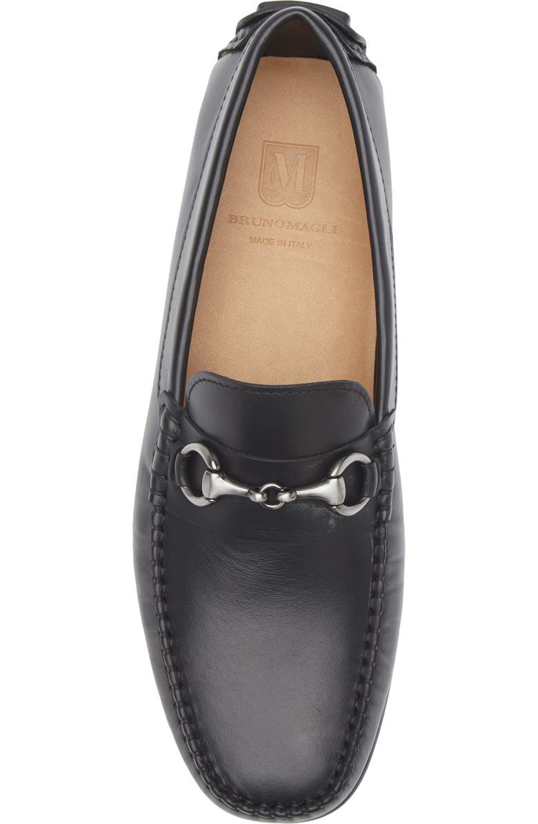 Bruno Magli Lane Bit Driving Loafer, Alternate, color, Black