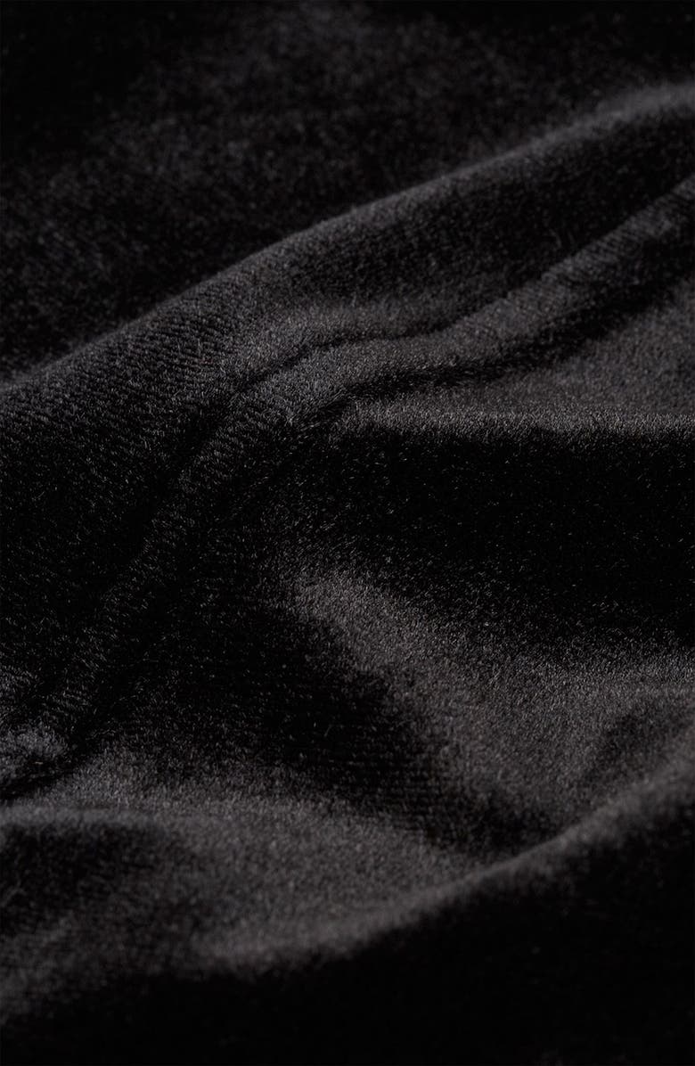 Topshop Velvet Overall Romper, Alternate, color, 