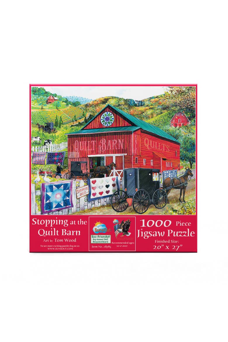 Stopping at the Quilt Barn 1000 piece Jigsaw Puzzle for Adults, Alternate, color, Multicolor