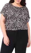Halogen® Polka Dot Crepe Top