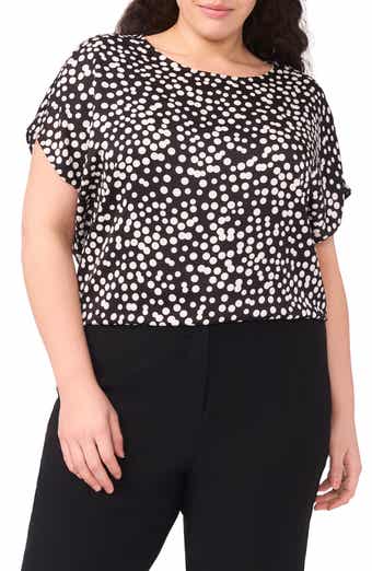 Polka Dot Crepe Top