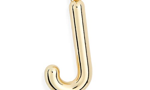 Leith Lowercase Initial Bubble Pendant Necklace In Gold