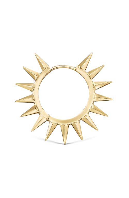 Maria Tash 14ct Gold Metal Mohawk 9.5mm Hoop Earring In Yellow Gold