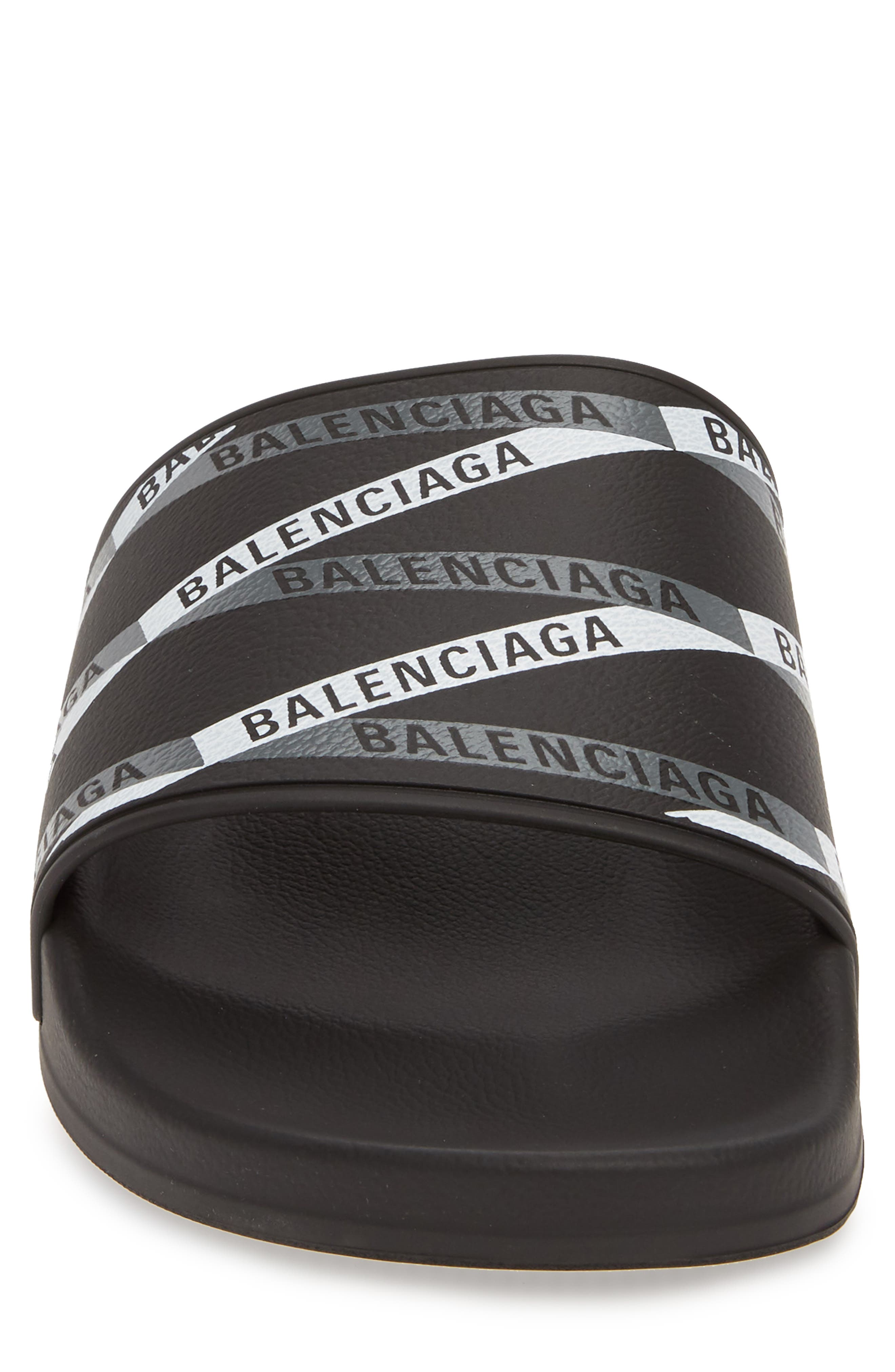 Balenciaga Monogram Slide Sandal, Alternate, color, 