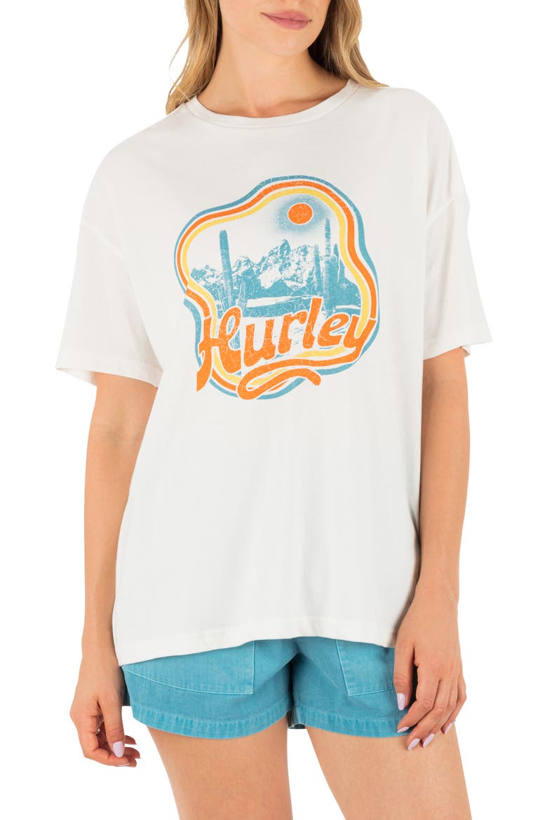 Scenic View Oversize Cotton Graphic Boyfriend T-Shirt, Main, color, TOFU