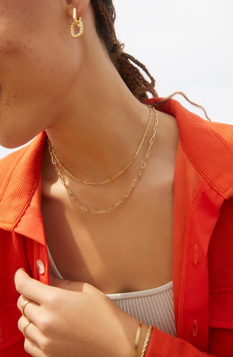 Ana Luisa Link Chain Necklace - Laura Bold, Alternate, color, Gold