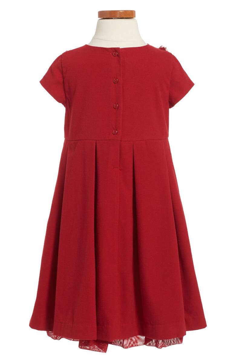 Pippa & Julie Rosette Embellished Pleated Dress, Alternate, color, 