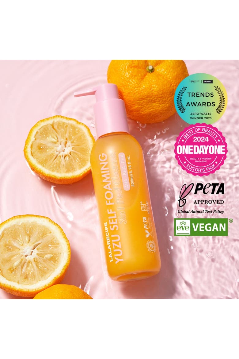 Yuzu Vita C 3-in-1 Foaming Cleanser, Alternate, color, Yellow