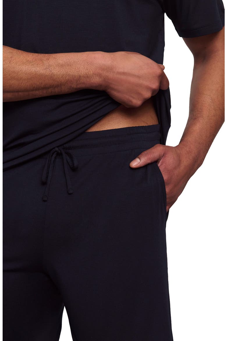 Henry Stretch Tencel® Modal Short Pajamas, Alternate, color, BLACK