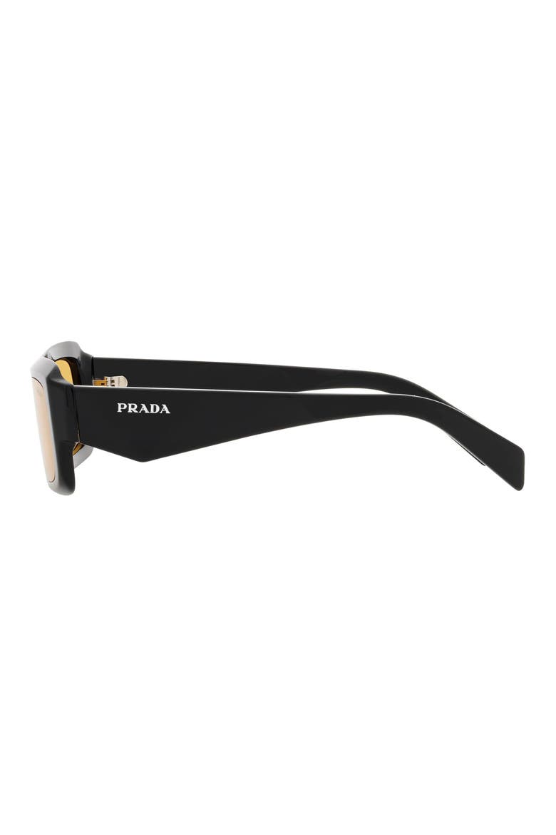 55mm Cat Eye Sunglasses, Alternate, color, BLACK YELLOW