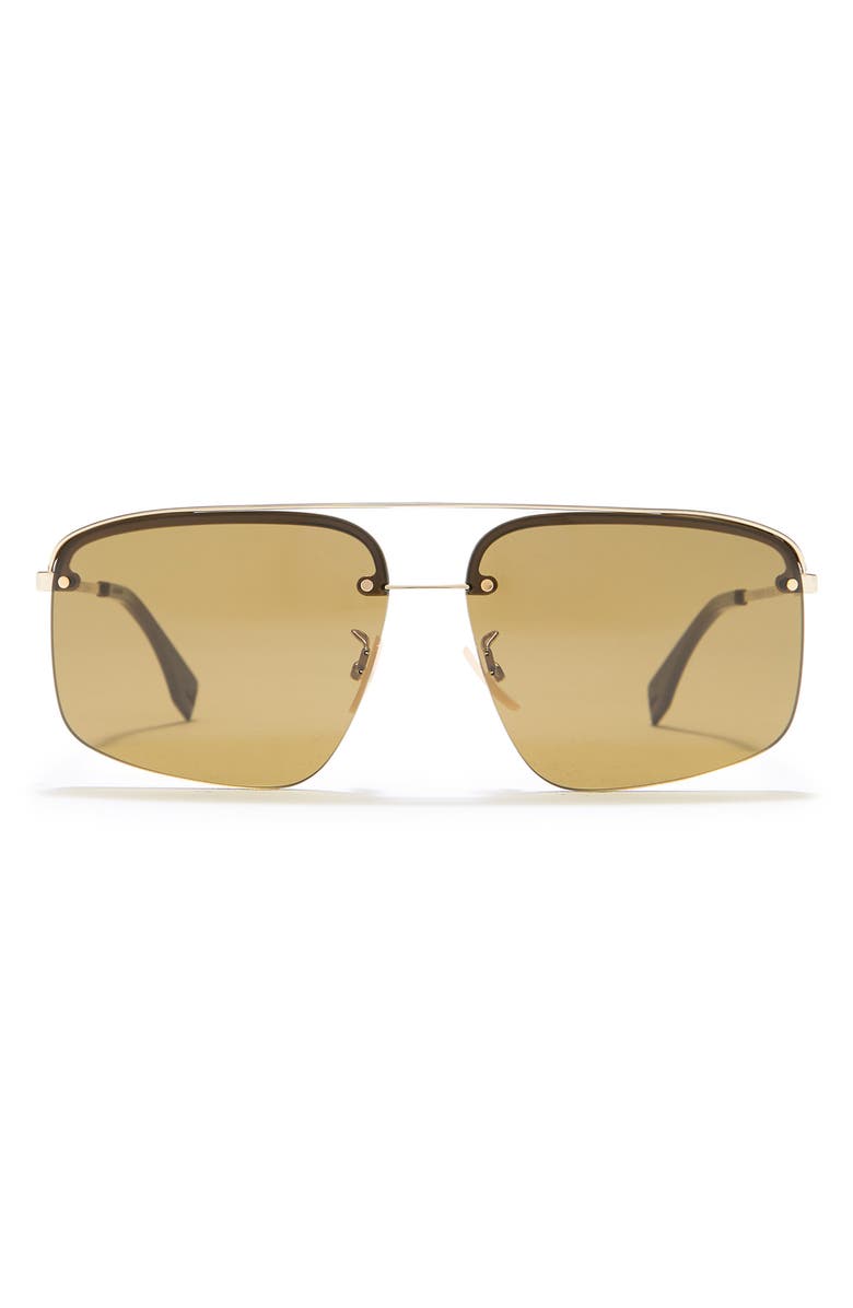 Fendi 62mm Brow Bar Sunglasses, Main, color,