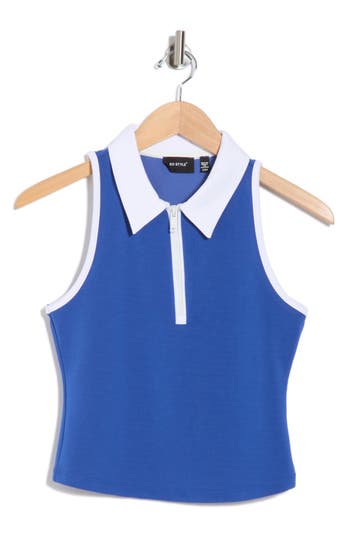 RDI RDI SLEEVELESS HALF ZIP TOP