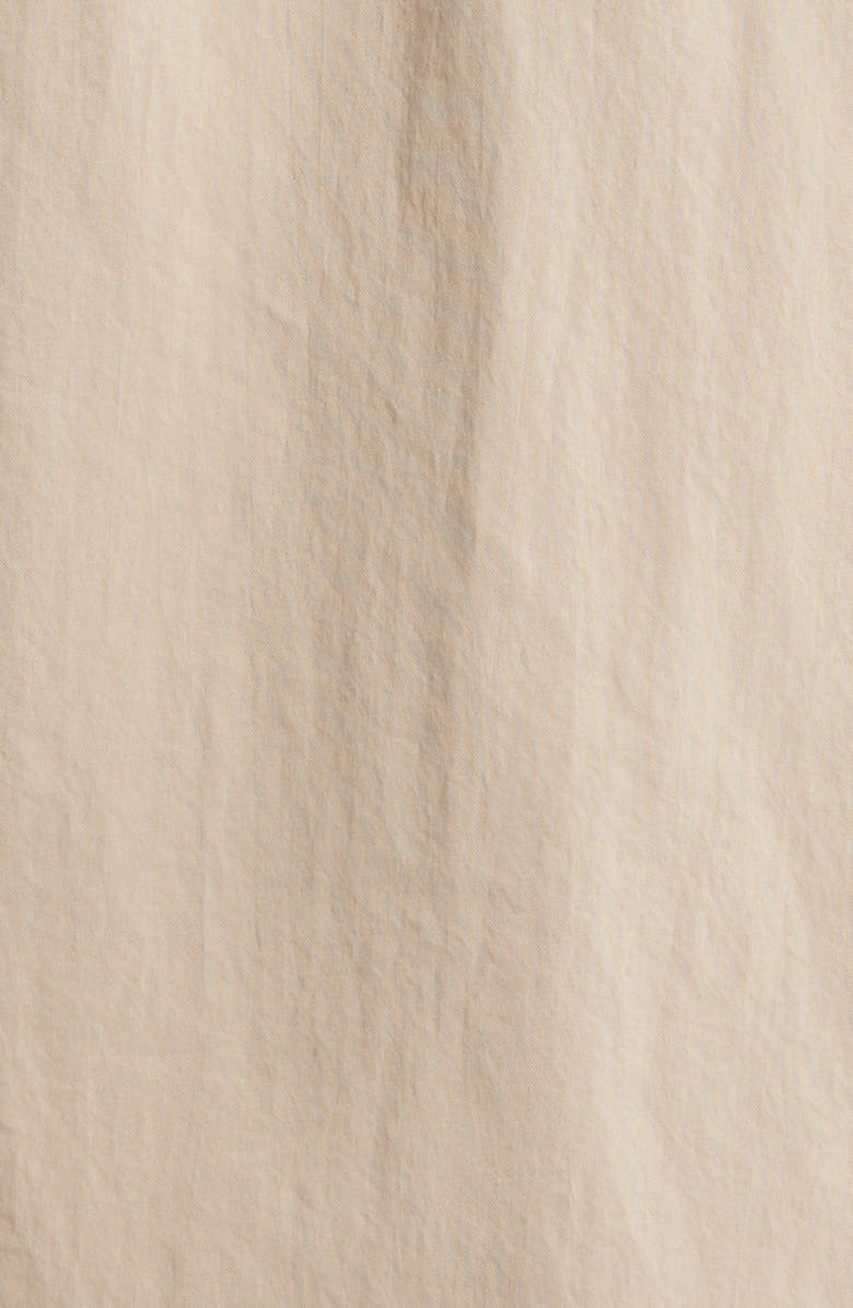 Givenchy Embroidered Logo Short Sleeve Zip Shirt, Alternate, color, Beige