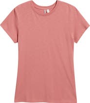Nordstrom Pima Cotton Slub Crewneck T-Shirt