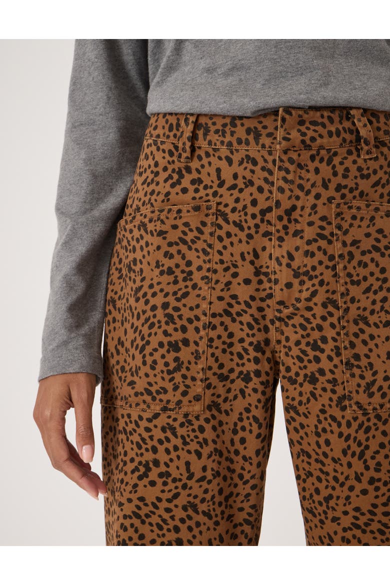 Cordi Barrel Leg Pants, Alternate, color, Spotty Animal Brown