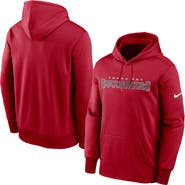 Nike Men's Nike Red Tampa Bay Buccaneers Fan Gear Wordmark Performance Pullover Hoodie