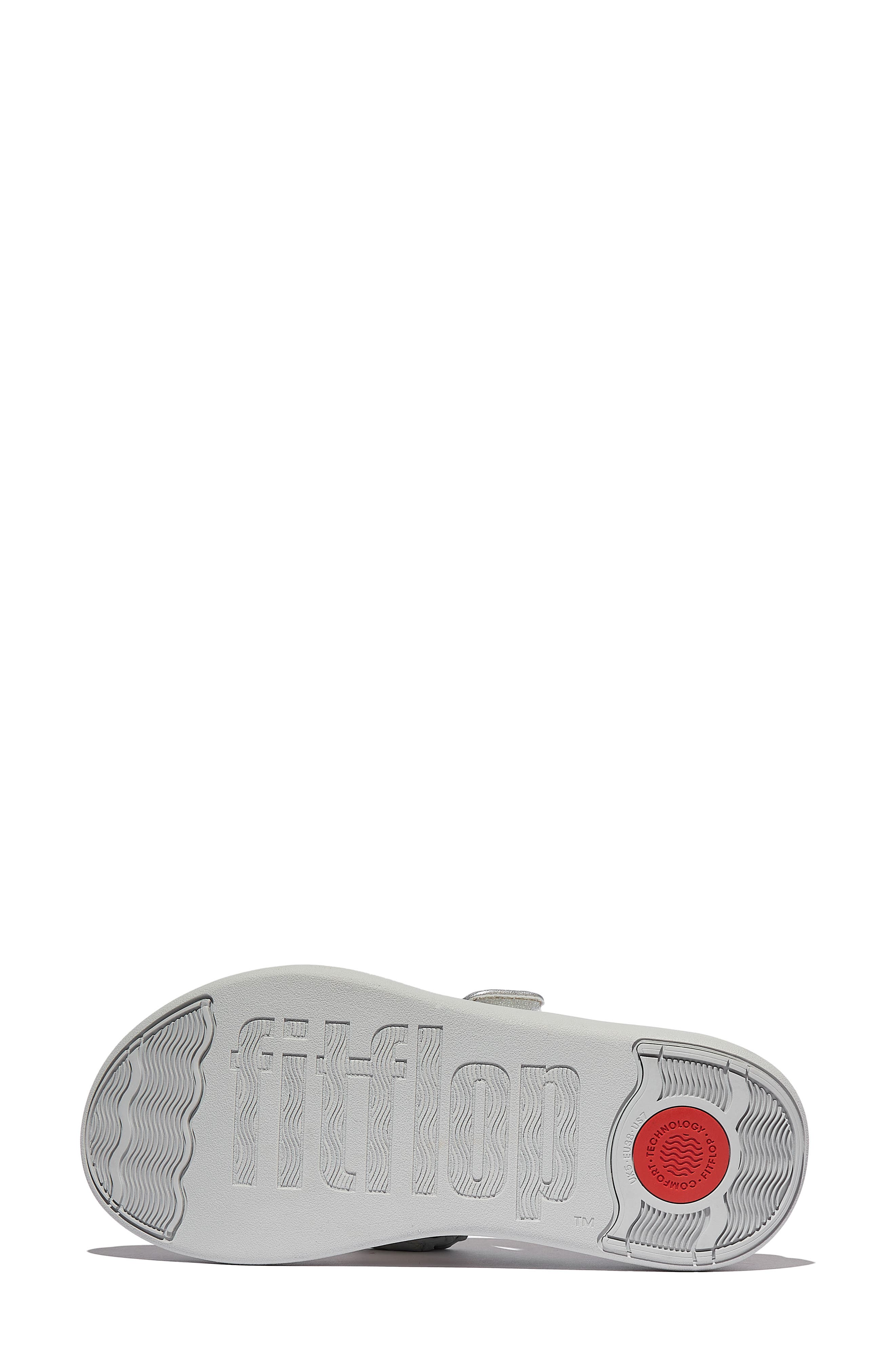 F-Mode Go Adjustable Platform Flip Flop, Alternate, color, SILVER