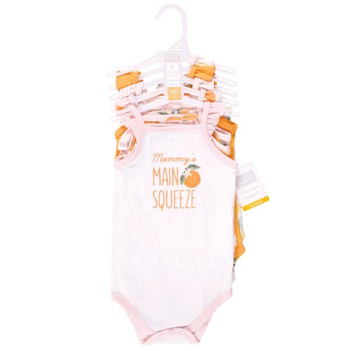 Hudson Baby Soft Cotton Sleeveless Bodysuit In Multi