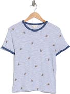 Lucky Brand Dog Embroidered Cotton T-Shirt