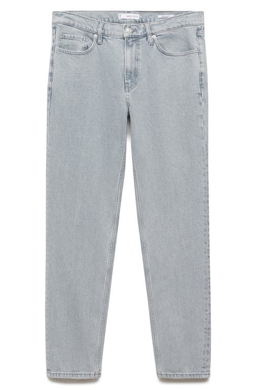Mango Volt Regular Fit Straight Leg Jeans In Light Blue