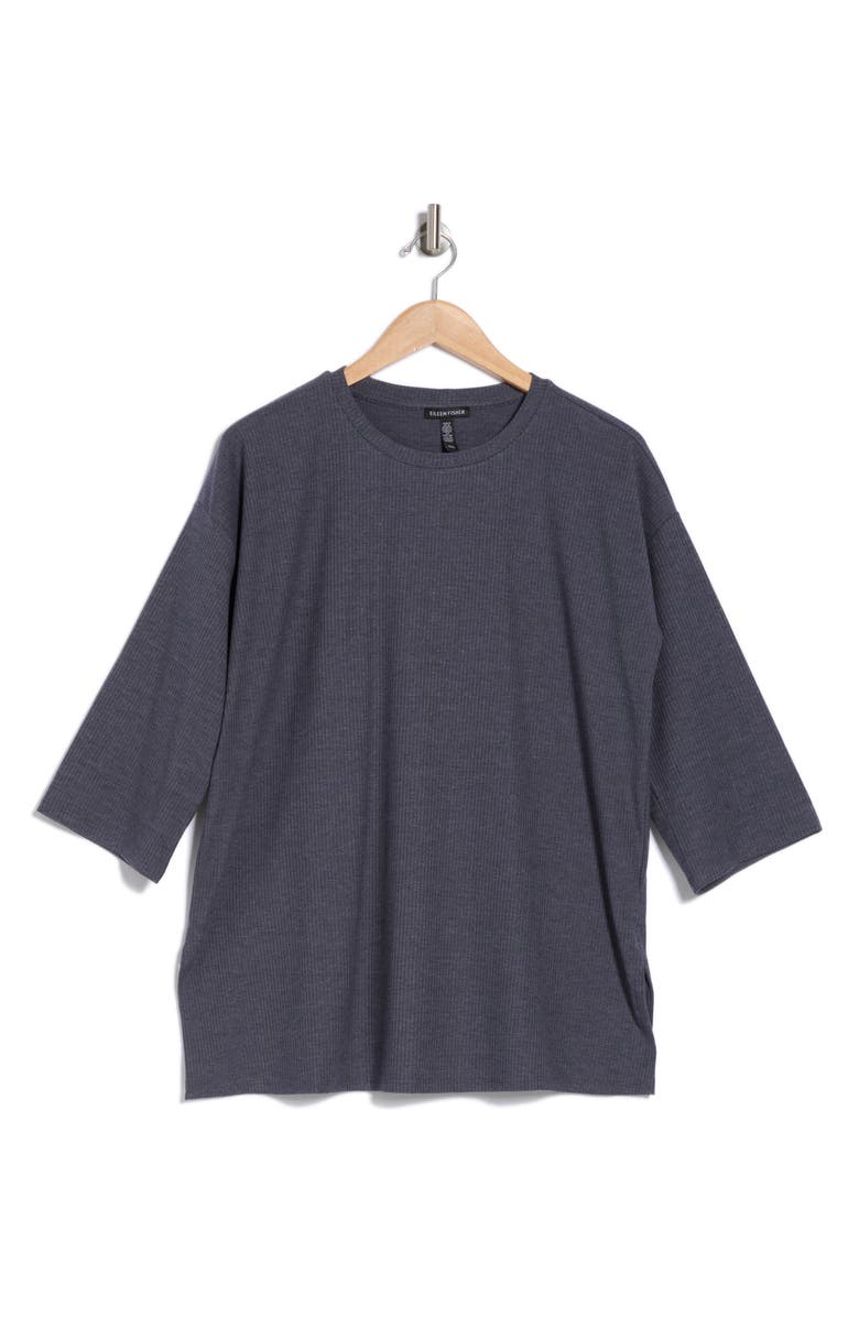 Crewneck Three-Quarter Sleeve Top