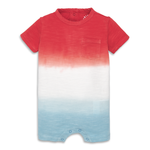 Primary Baby Pocket Shortie In Dip-dye In Cherry Dip Dye