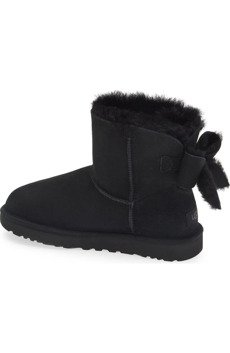 UGG<sup>®</sup> Classic Heritage Bow Genuine Shearling Bootie, Alternate, color,