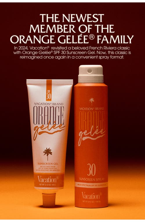 Vacation Orange Gelee Spray Oil Spf 30 Body Sunscreen 5 Oz. In No Color