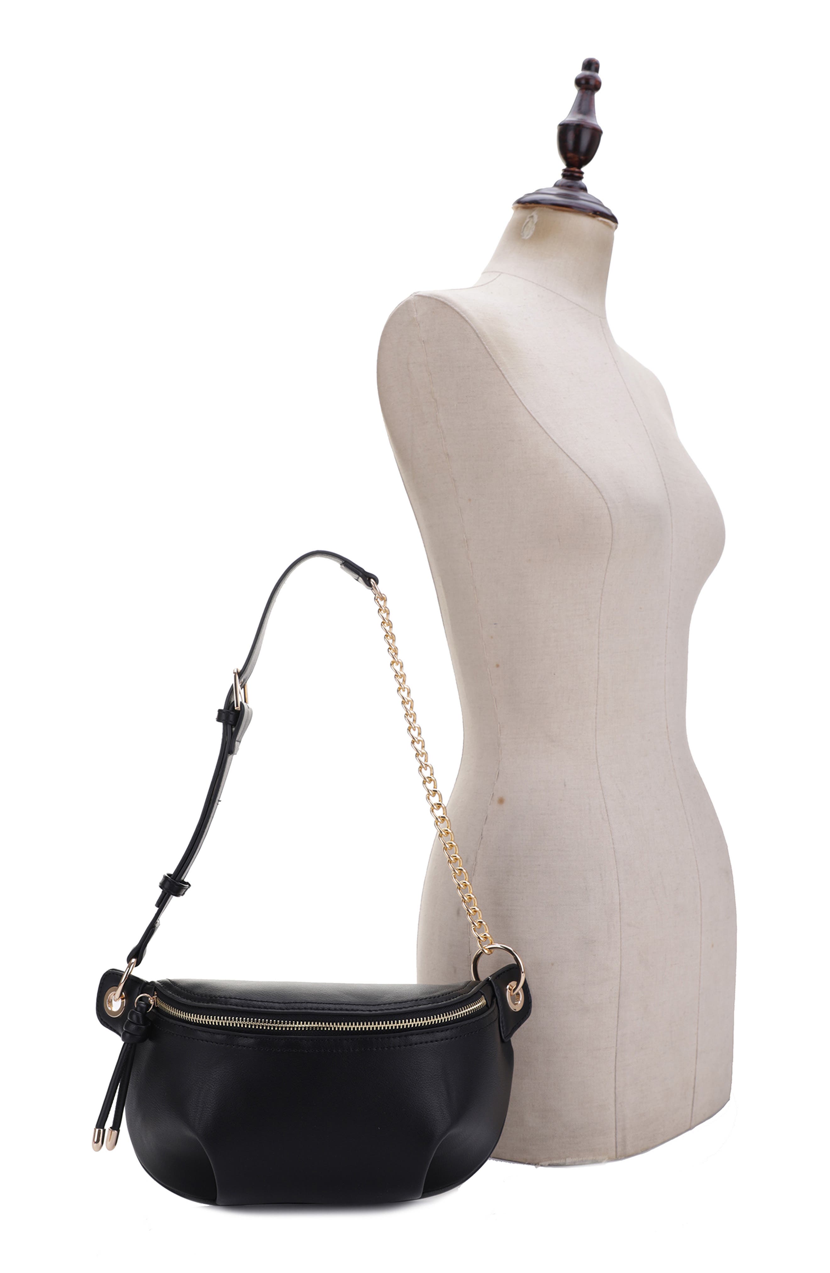 Mali + Lili Evelyn Vegan Leather Belt Bag, Alternate, color, 