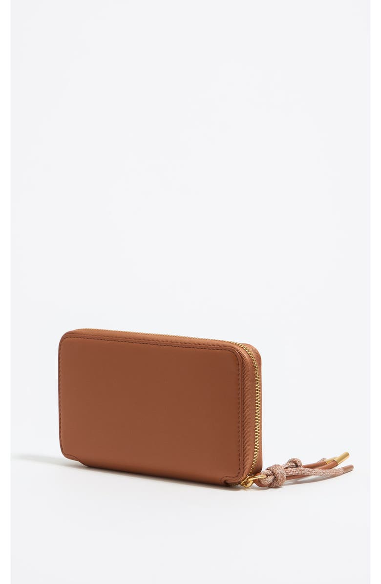 Bimba y Lola Tan Leather Horizontal Wallet, Alternate, color, Tan