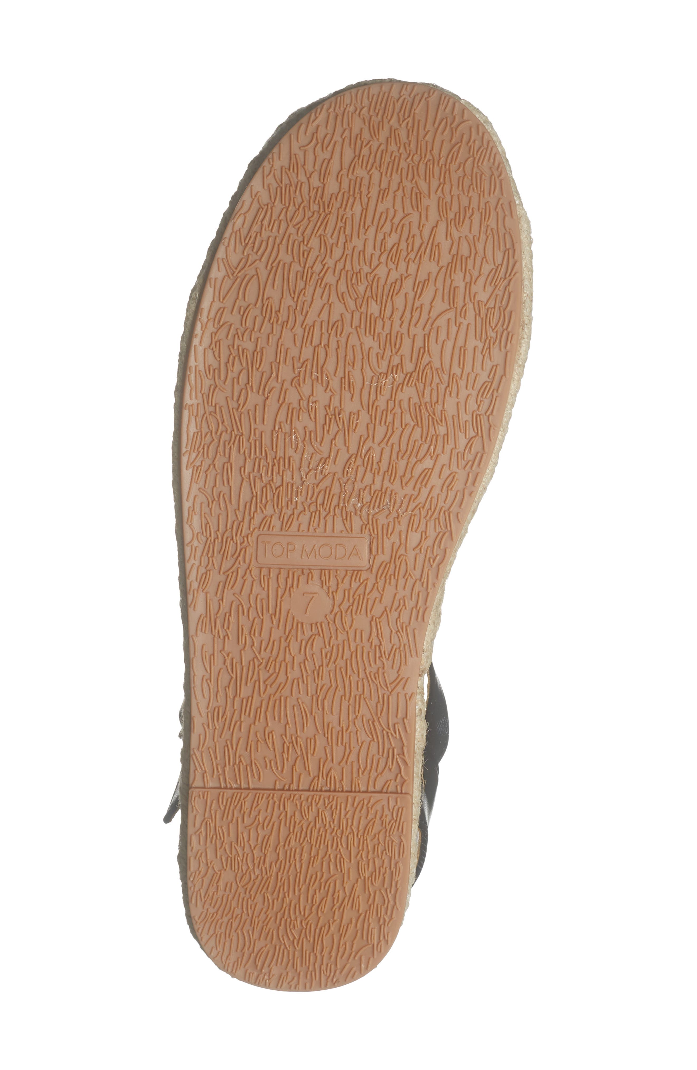 TOP MODA Chaya Floral Embroidered Flat, Alternate, color, Black Pu