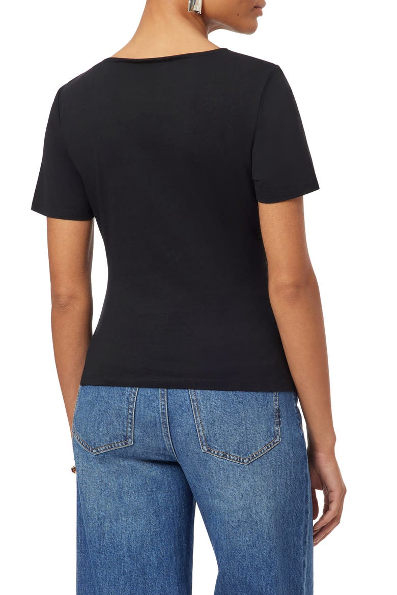 Gathered Asymmetric Tee, Alternate, color, BLACK NIGHT