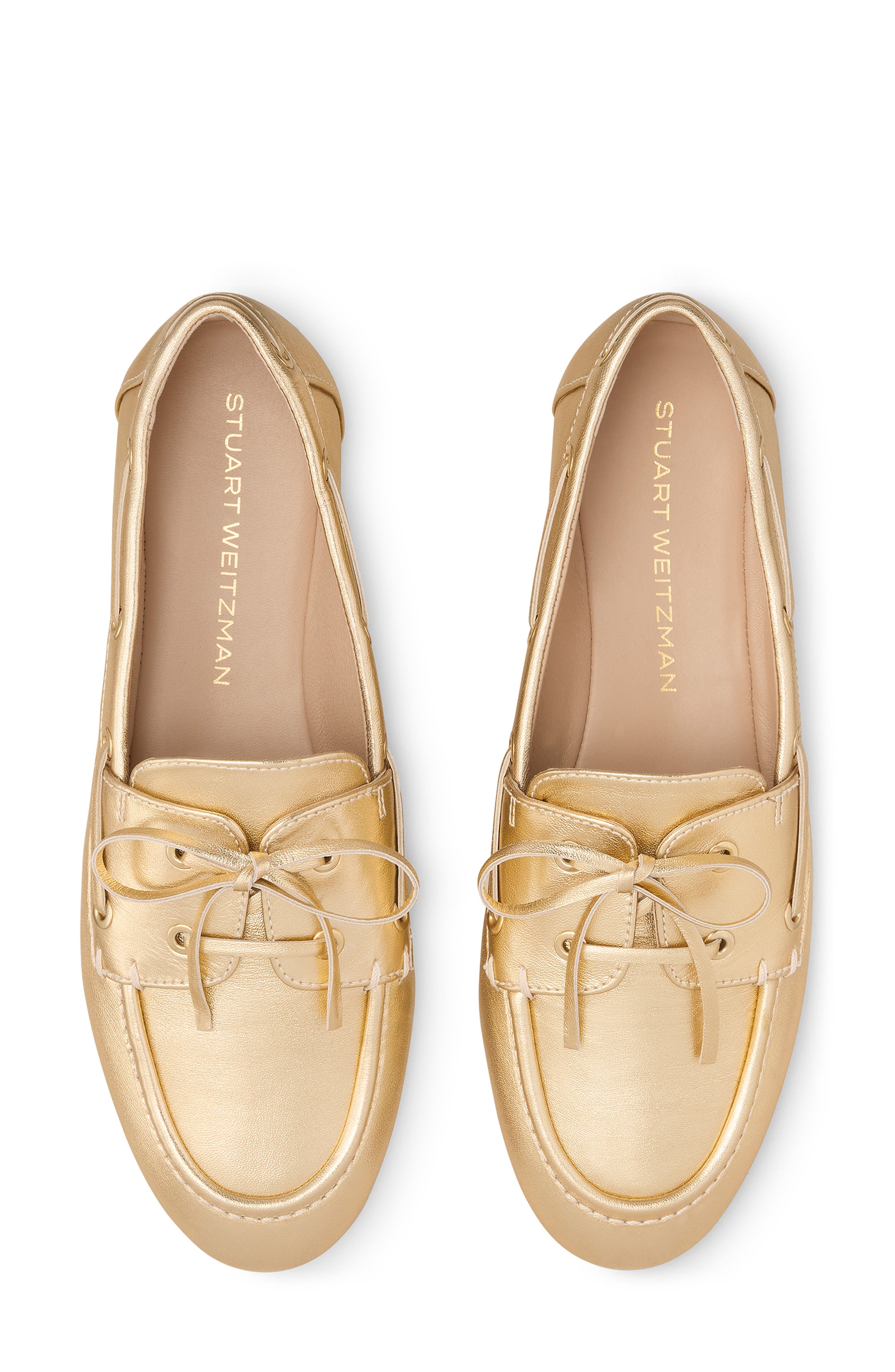 Tinsley Moc Toe Loafer, Alternate, color, GOLDEN
