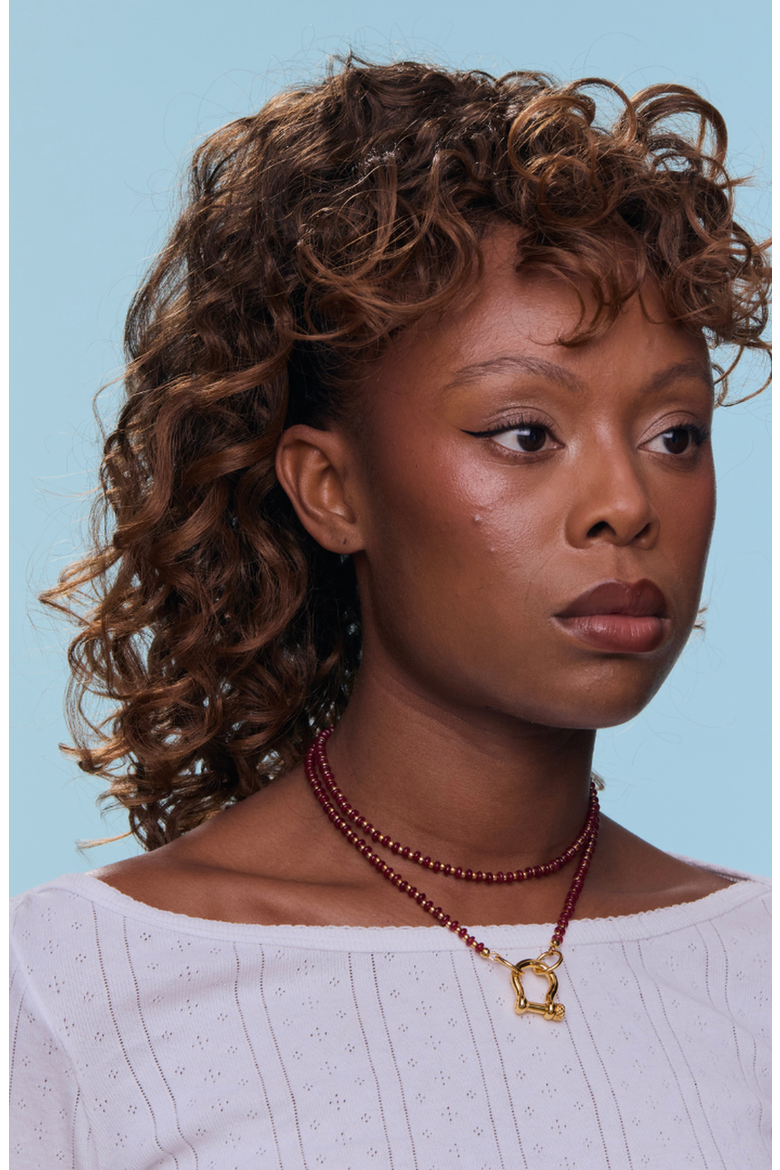 Tony Necklace, Alternate, color, Red Onyx