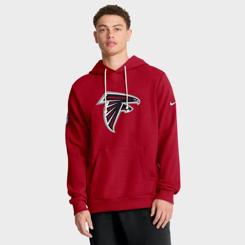 Men's Nike Red Atlanta Falcons Sideline Standard Issue Initial Home Dri-FIT Hoodie