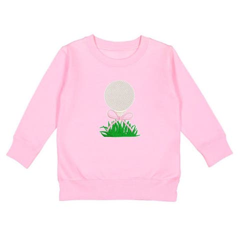 Golf Tee Bow Patch Sweatshirt (Baby, Toddler, Little Kid & Big Kid)
