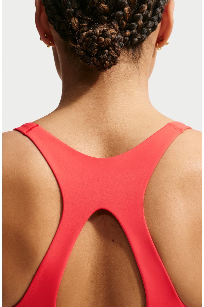 Universa Medium Support Padded Sports Bra Tank, Alternate, color, LIGHT CRIMSON/ UNIVERSITY RED