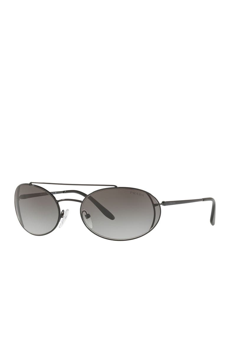 Prada 61mm Oval Sunglasses, Alternate, color,