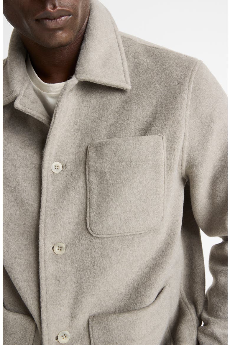 Double Knit Chore Jacket, Alternate, color, DARK DUNE/ LIGHT DUNE