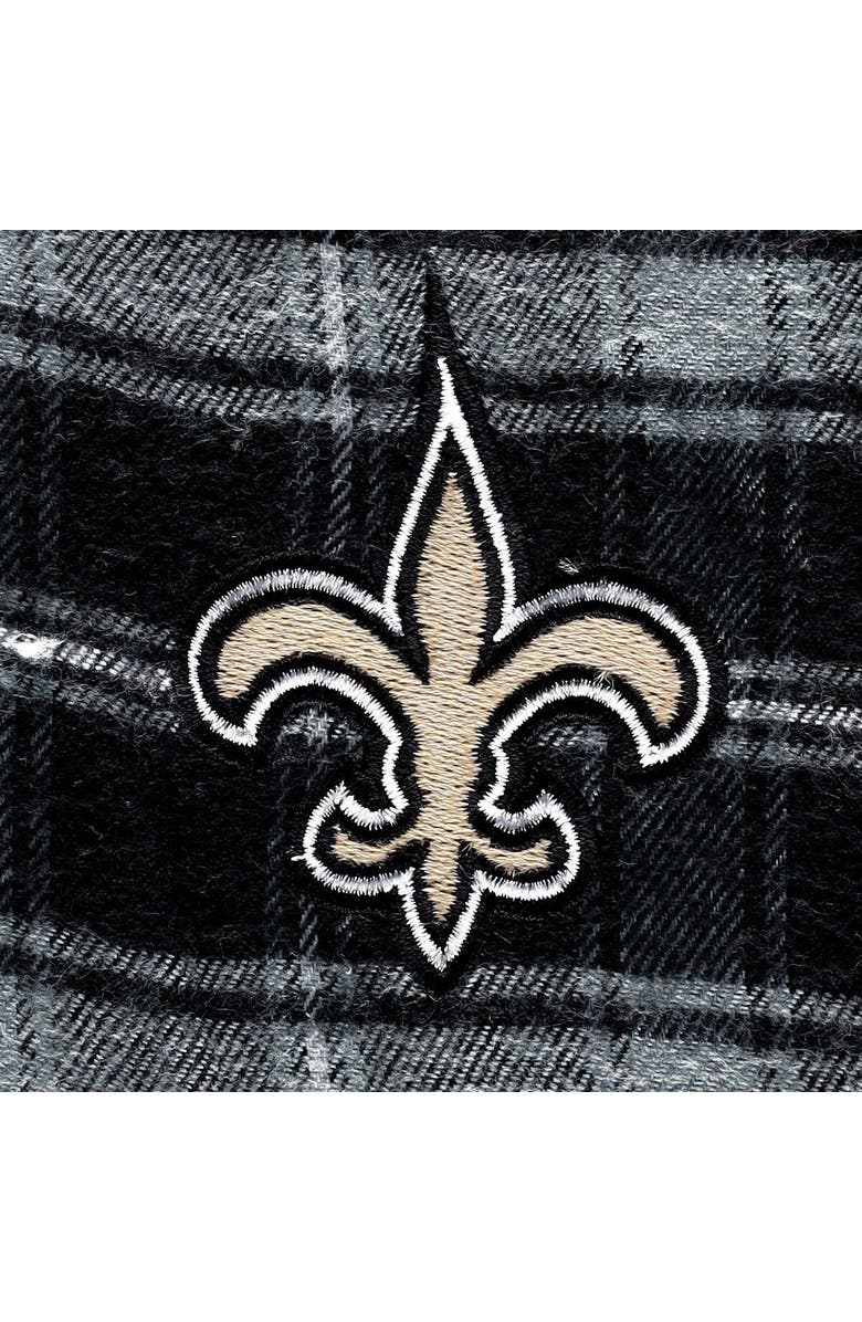 CONCEPTS SPORT Women's Concepts Sport Black New Orleans Saints Plus Size Badge T-Shirt & Flannel Pants Sleep Set, Alternate, color, Black