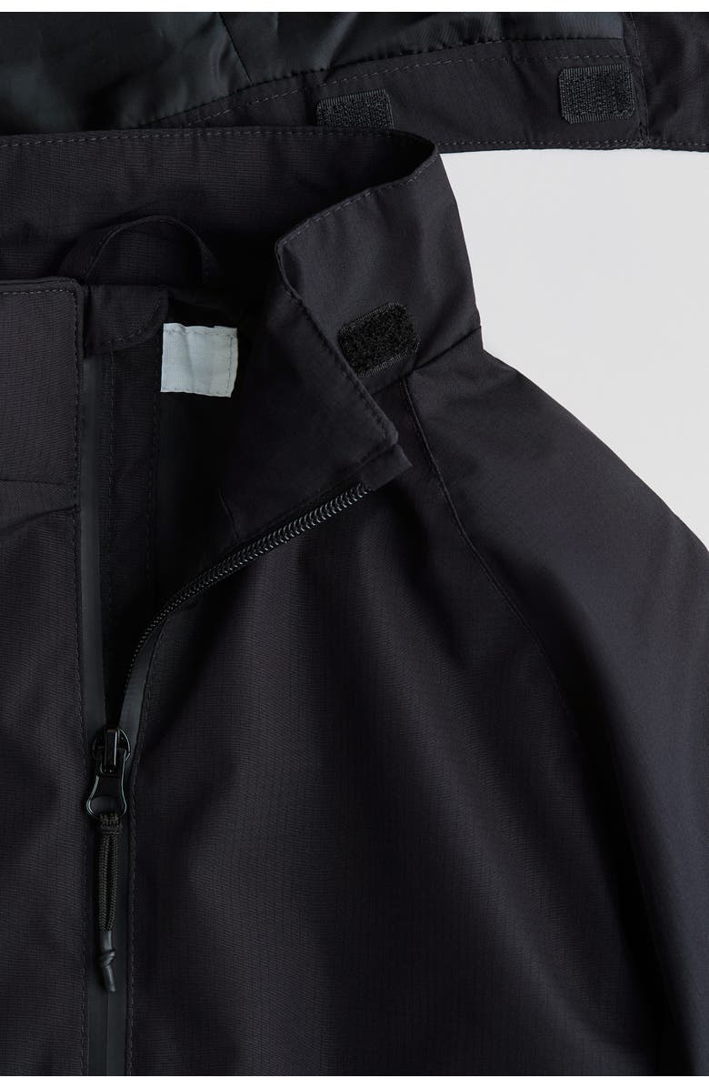 H&M Water-repellent Windbreaker, Alternate, color, Black